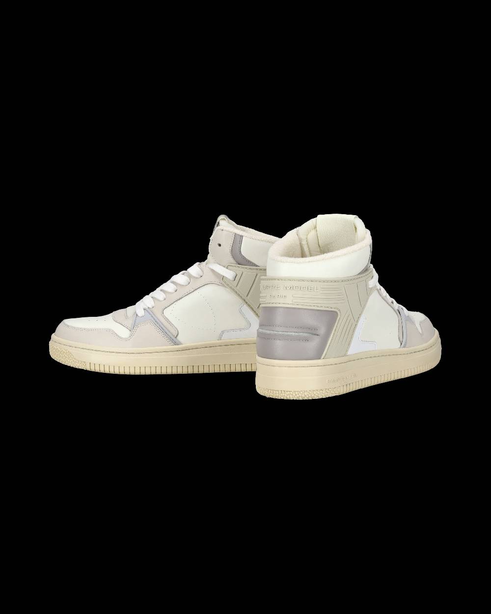 Philippe Model Sneaker streetwear La Grande da uomo in pelle - Grigio e burro Soddisfazione Garantita