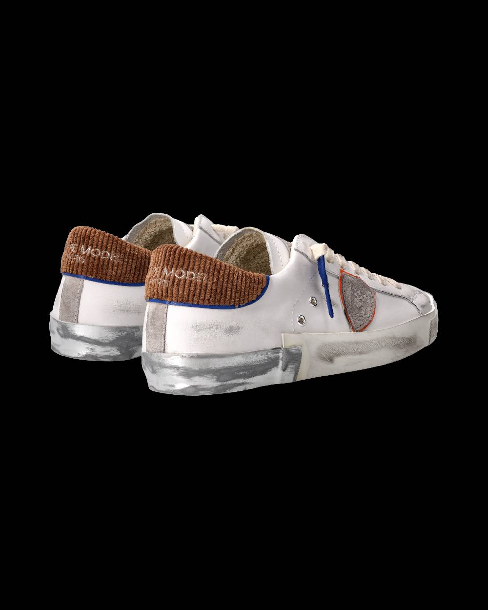Philippe Model Sneaker Prsx Uomo, Bianco e Cognac Convenienza