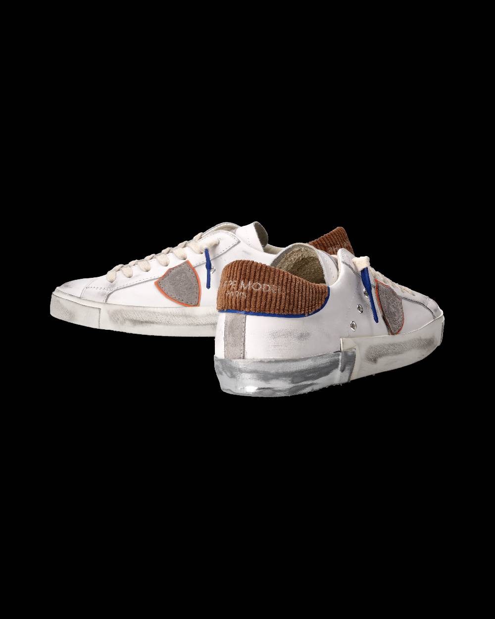 Philippe Model Sneaker Prsx Uomo, Bianco e Cognac Convenienza