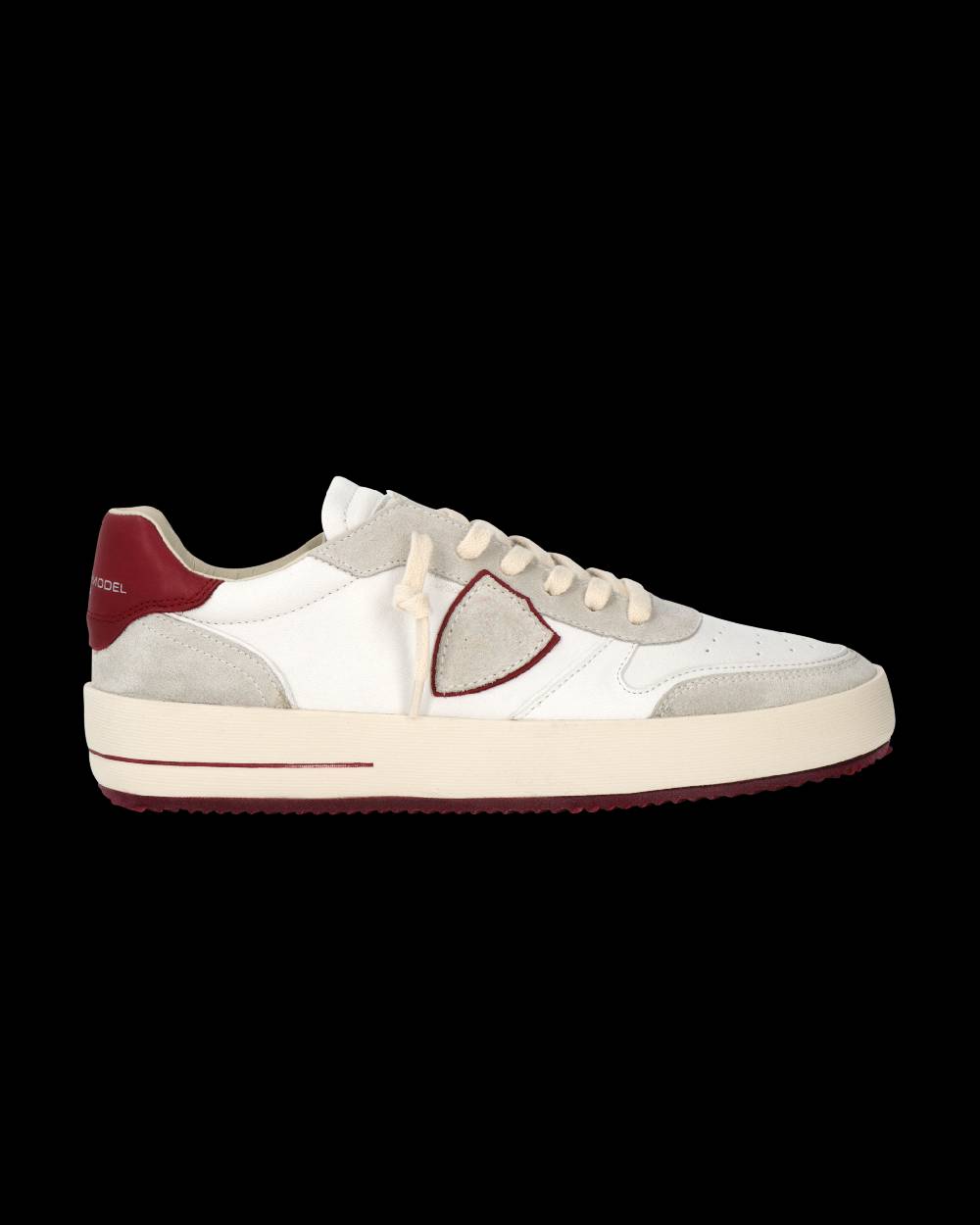 Philippe Model Sneaker Nice Uomo, Bianco e Bordeaux Offerte
