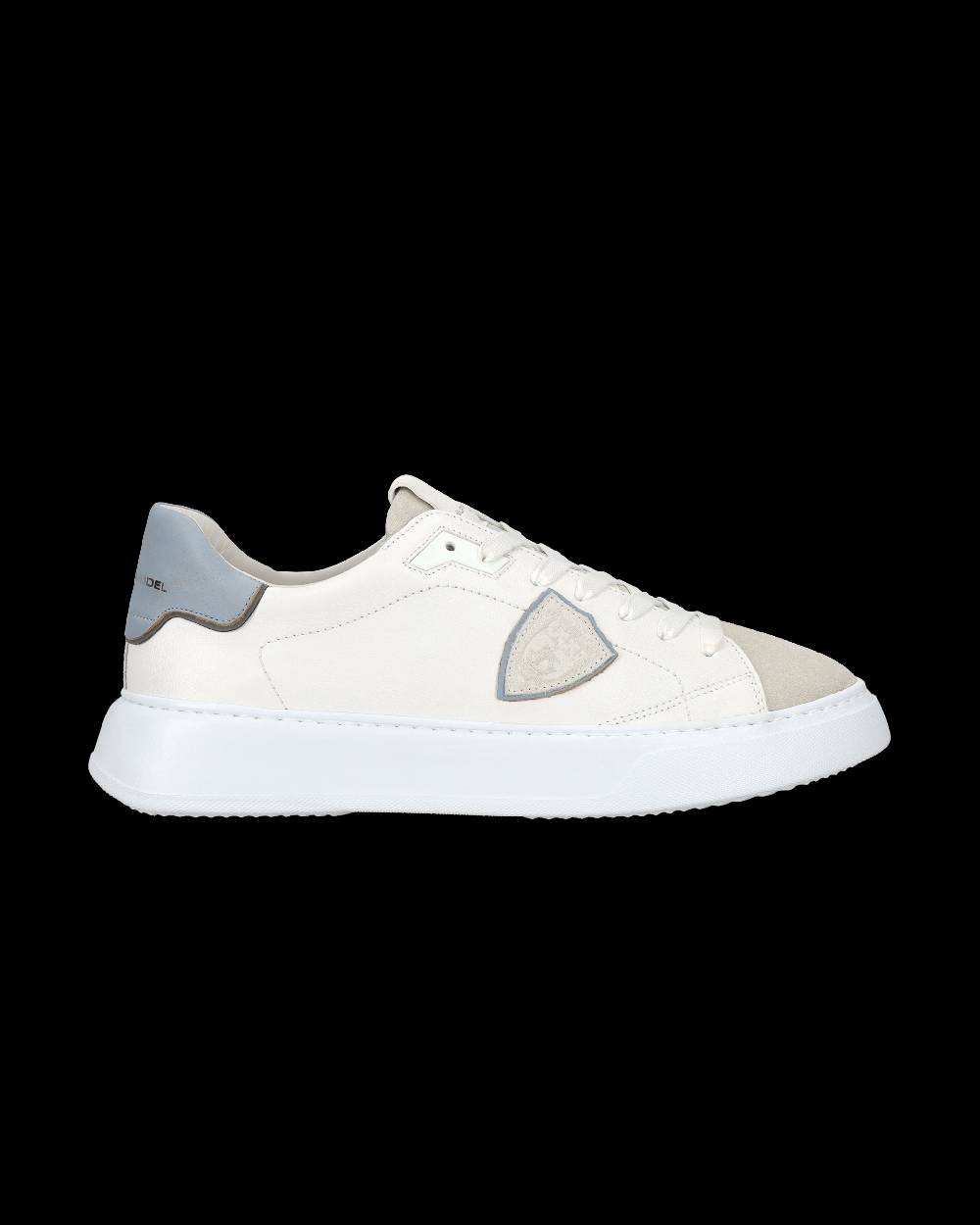 Philippe Model Sneaker casual Temple da uomo in pelle - Azzurro e bianco In Saldo