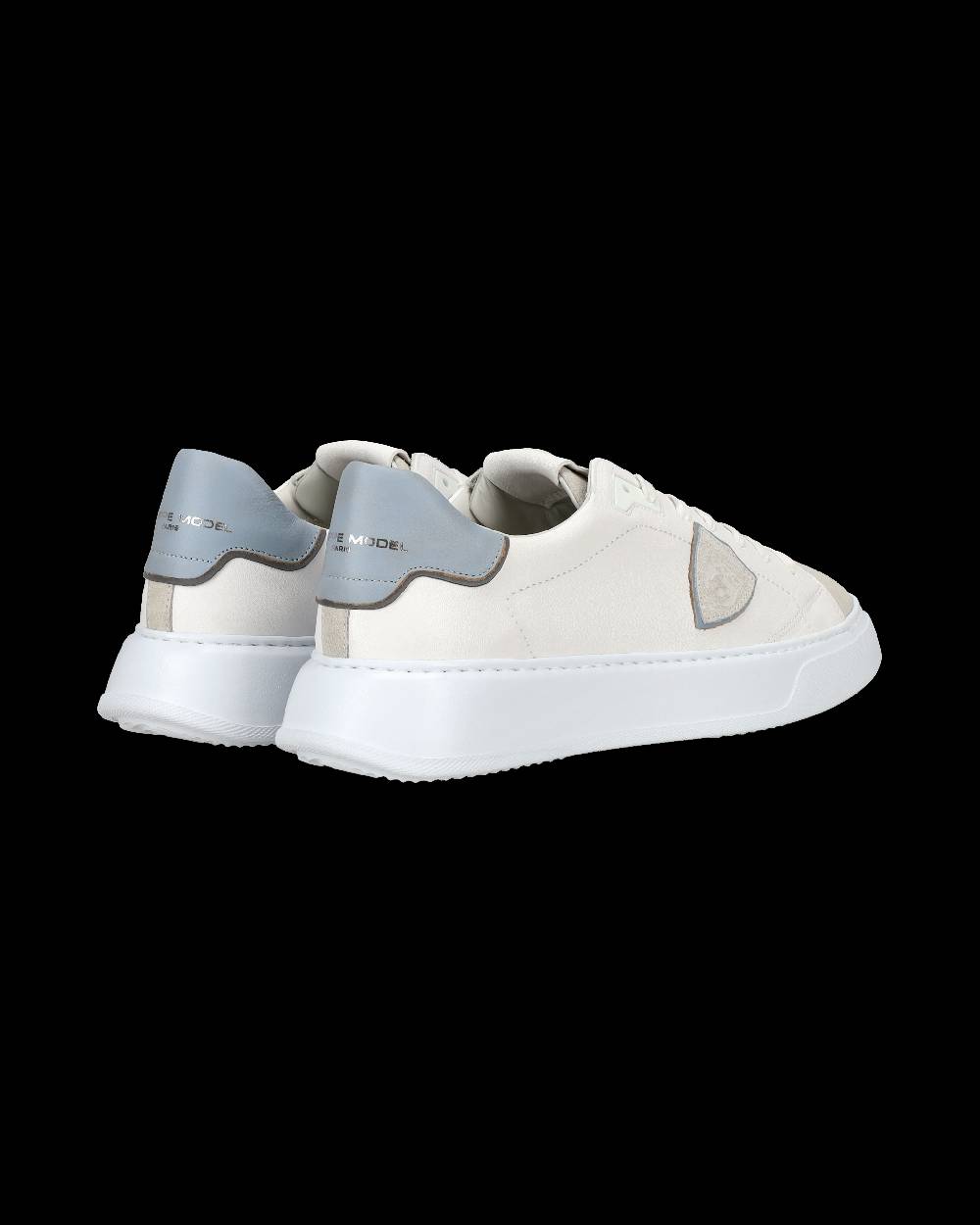 Philippe Model Sneaker casual Temple da uomo in pelle - Azzurro e bianco In Saldo