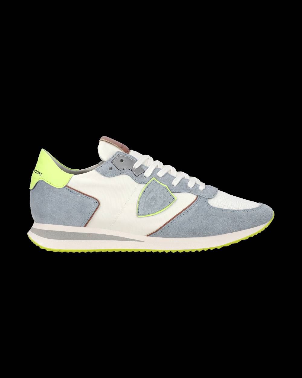 Philippe Model Sneaker casual Trpx da uomo in nylon e pelle - Azzurro e giallo Qualità