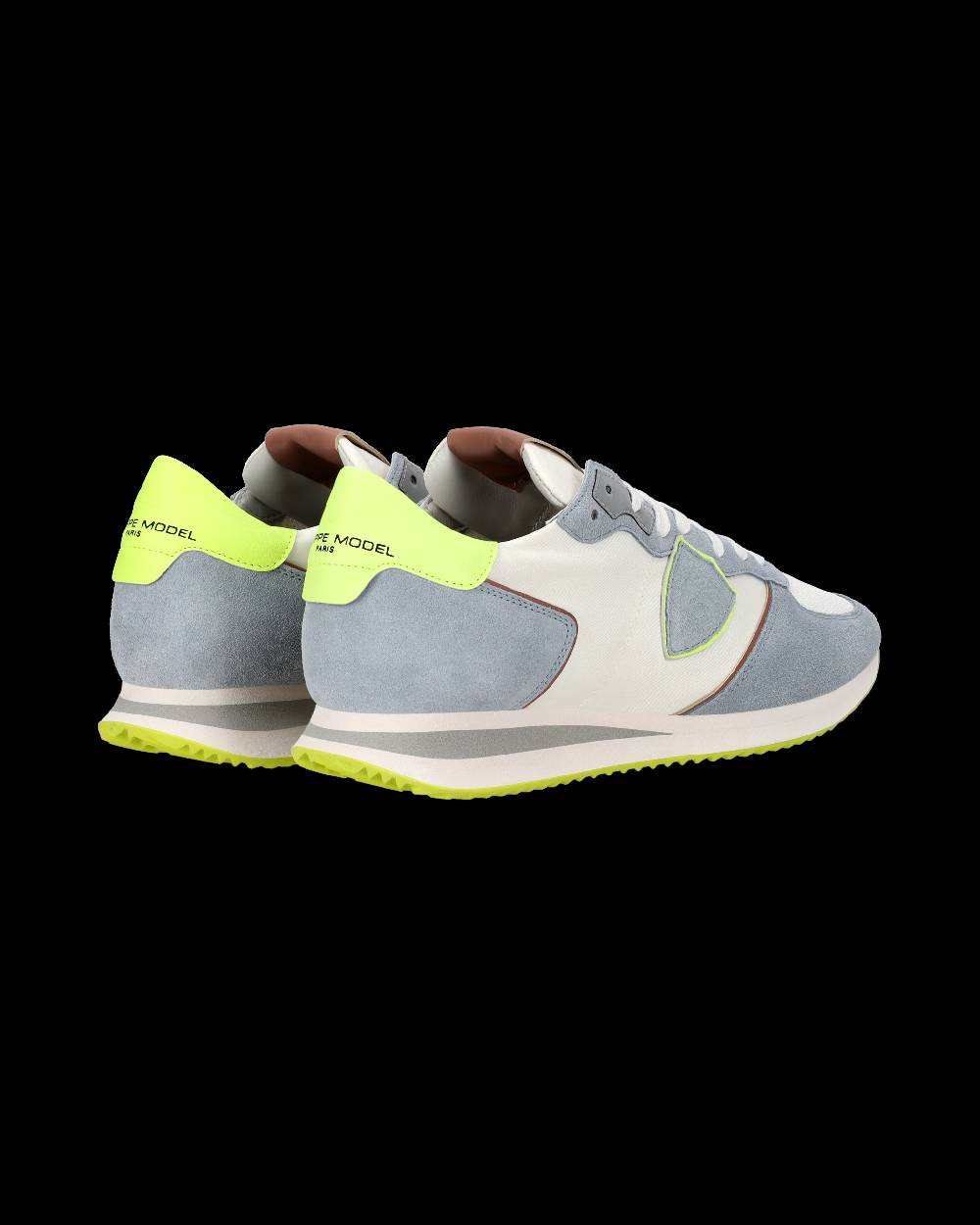 Philippe Model Sneaker casual Trpx da uomo in nylon e pelle - Azzurro e giallo Qualità
