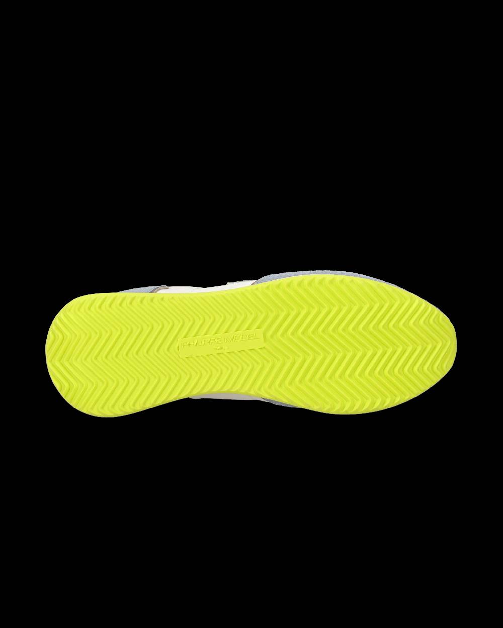 Philippe Model Sneaker casual Trpx da uomo in nylon e pelle - Azzurro e giallo Qualità