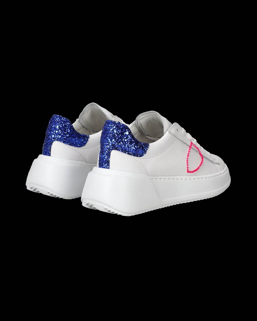 Philippe Model Sneaker basse Tres Temple donna - bianco e bluette Affare Del Giorno