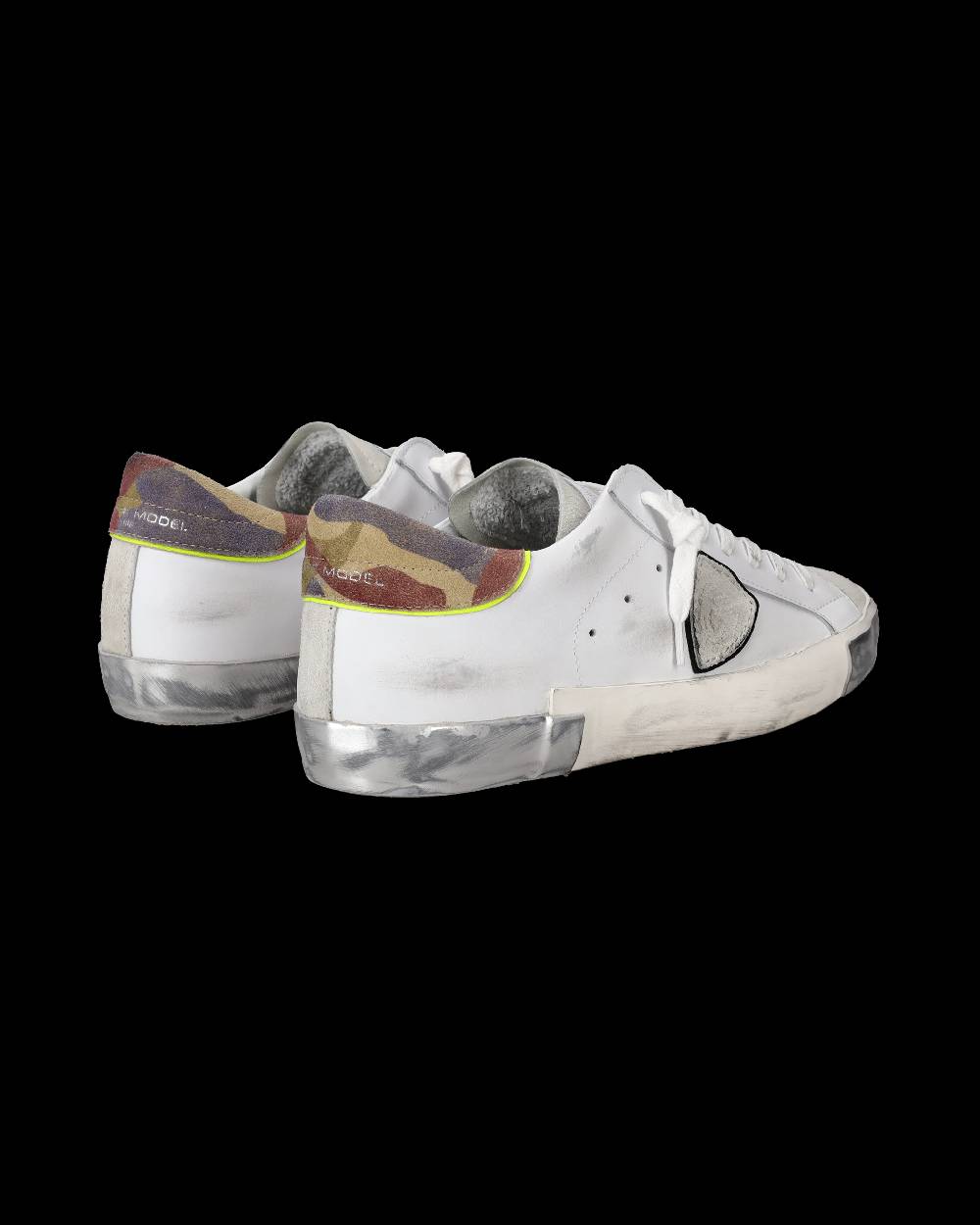 Philippe Model Sneakers Prsx da Uomo Bianche e Bordeaux in Pelle Prezzo Ridotto