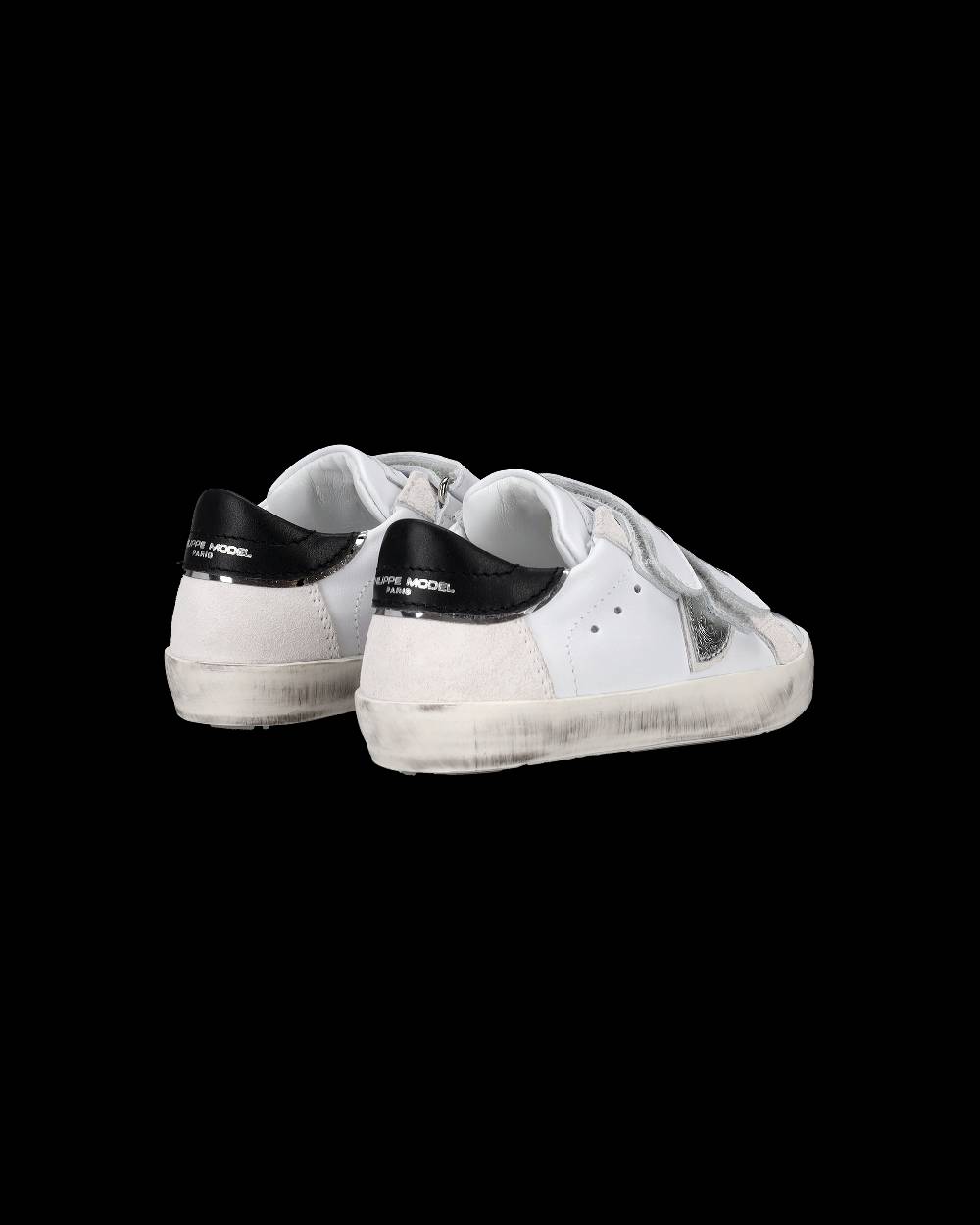 Philippe Model Sneakers Prsx Sportif da Bambini Bianche e Argento in Pelle Economico