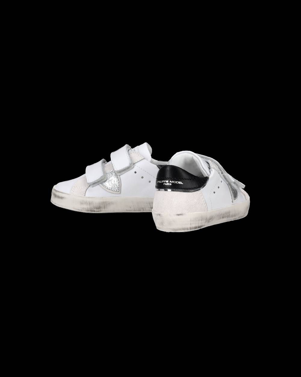 Philippe Model Sneakers Prsx Sportif da Bambini Bianche e Argento in Pelle Economico