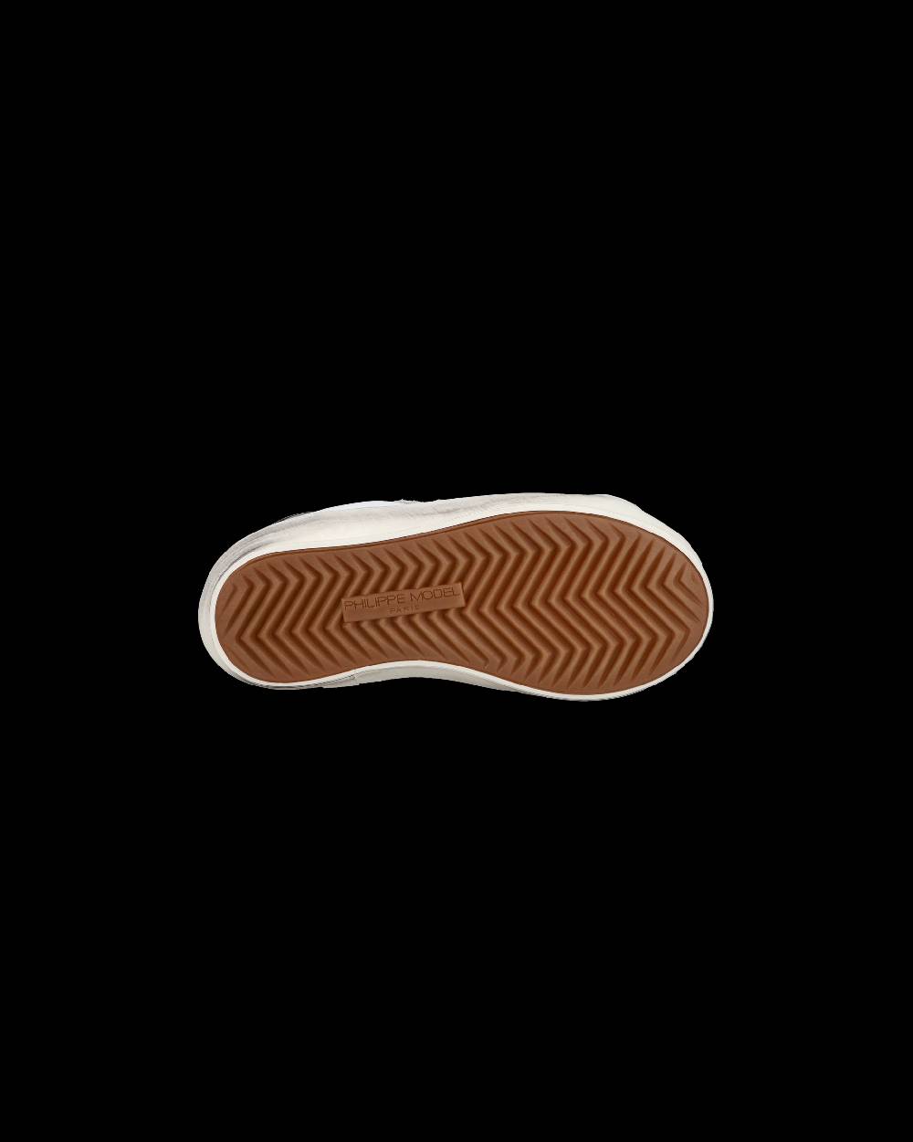Philippe Model Baby Paris Low-Top Sneakers in Leather, White Black Online
