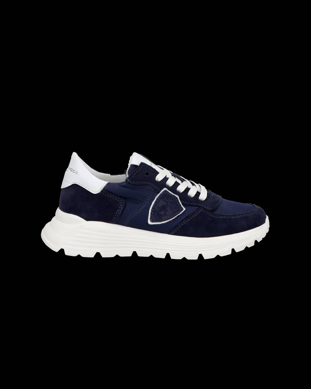 Philippe Model Junior Tropez Low-Top Sneakers in Leather, Blue Outlet