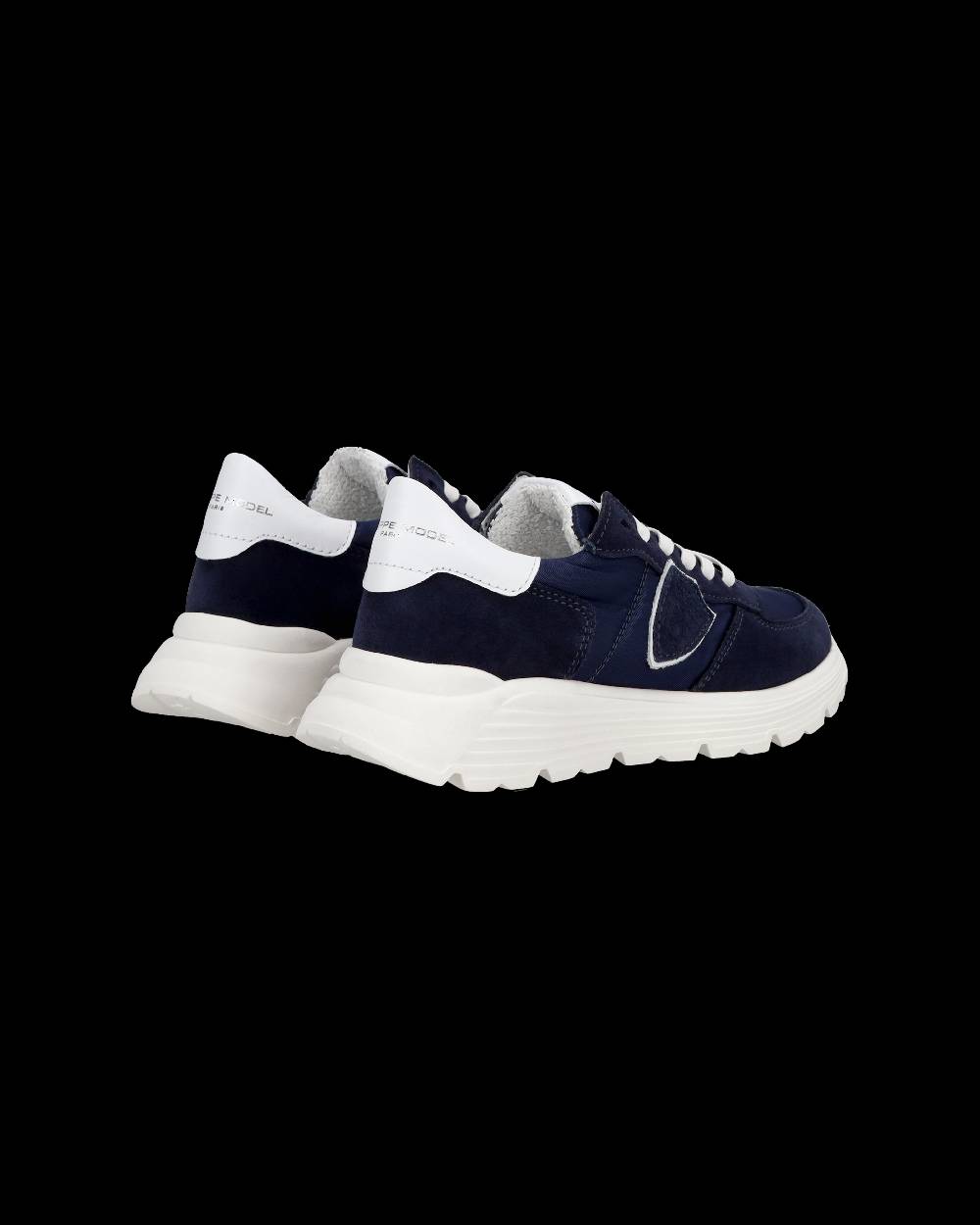 Philippe Model Junior Tropez Low-Top Sneakers in Leather, Blue Outlet
