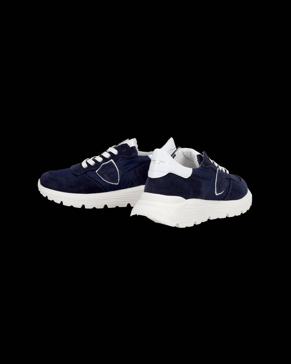 Philippe Model Junior Tropez Low-Top Sneakers in Leather, Blue Outlet