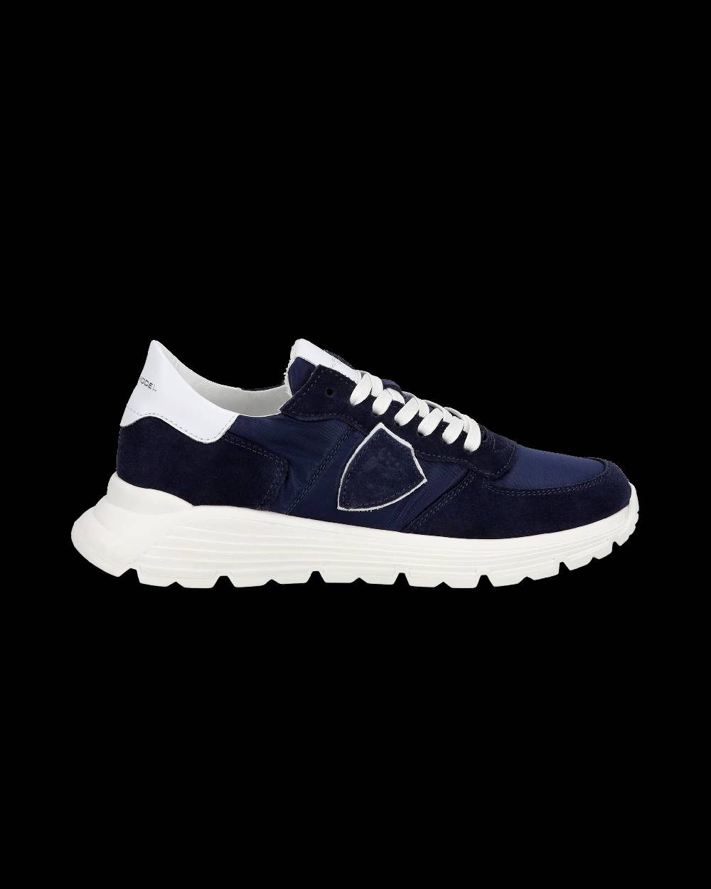 Philippe Model Junior Tropez Low-Top Sneakers in Leather, Blue In Vendita