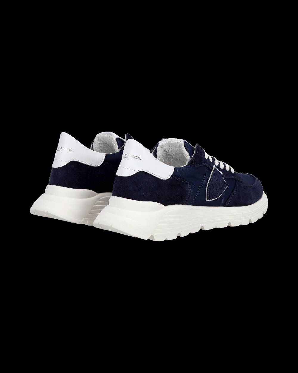 Philippe Model Junior Tropez Low-Top Sneakers in Leather, Blue In Vendita