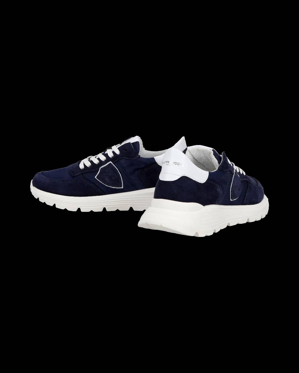 Philippe Model Junior Tropez Low-Top Sneakers in Leather, Blue In Vendita