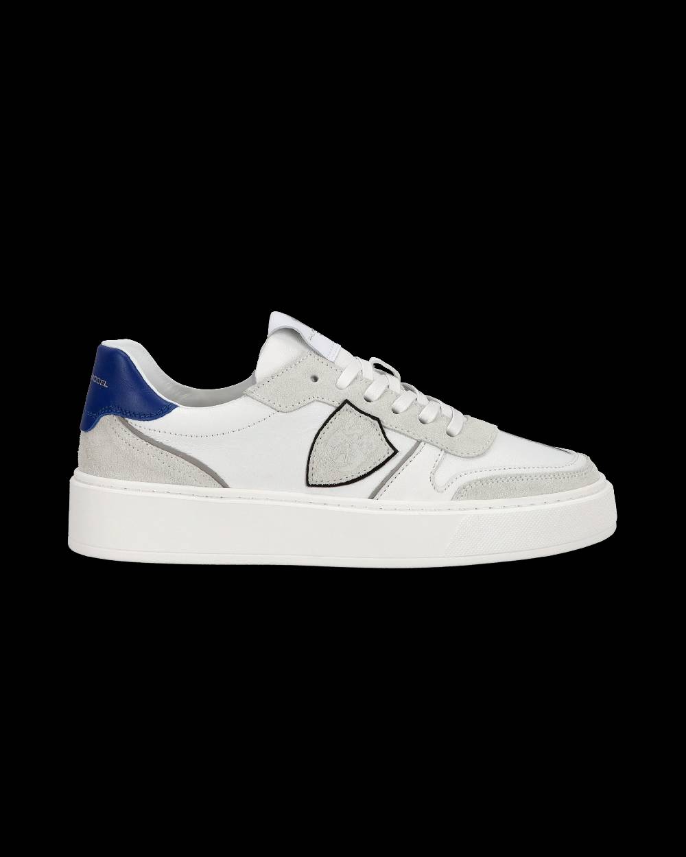 Philippe Model Junior Nice Low-Top Sneakers in Leather, White Blue Hotsell