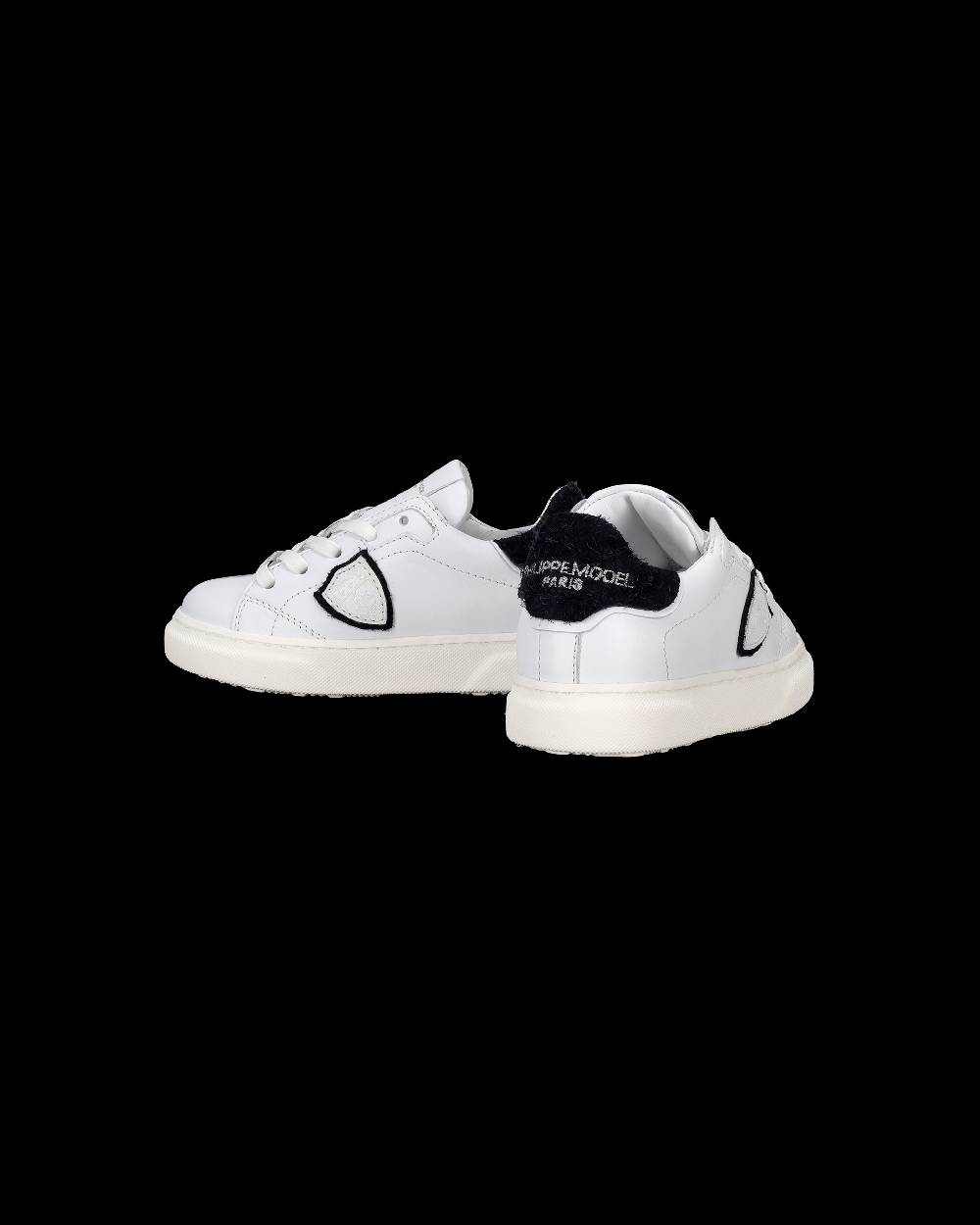 Philippe Model Sneakers da Bambini Temple Bianche e Blu in Pelle Vendita Economica