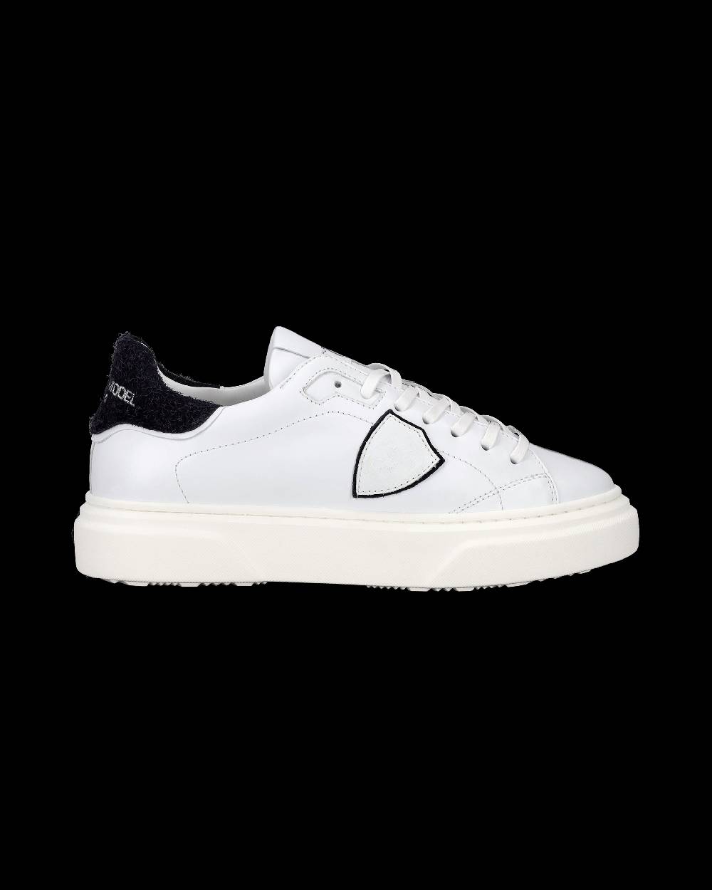 Philippe Model Sneakers Temple da Bambini Bianche e Blu in Pelle I Più Venduti