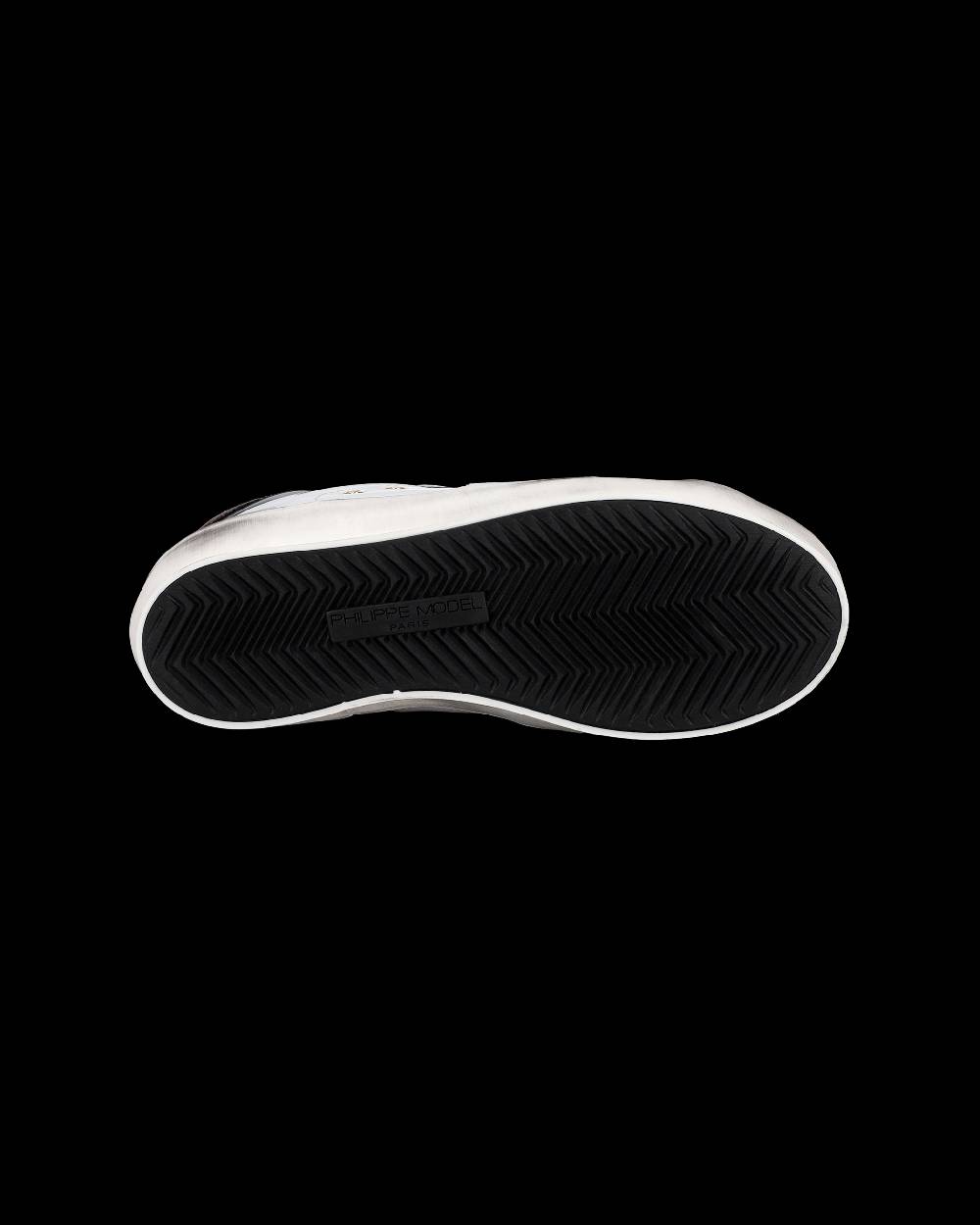 Philippe Model Sneakers Prsx basse da Bambini Bianche e Nere in Pelle 2025