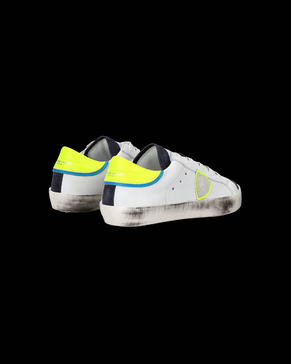 Philippe Model Scarpe da Bambini Prsx Bianche e Gialle in Pelle Nuovo