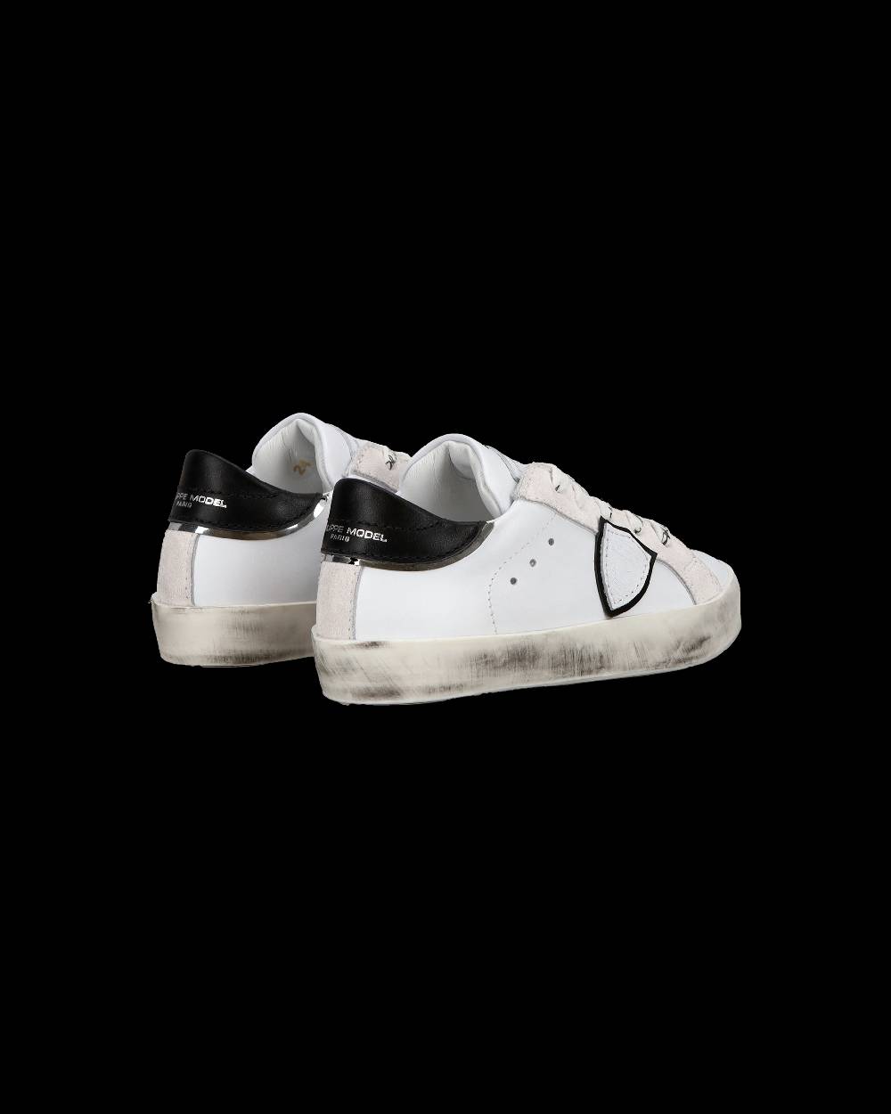Philippe Model Sneakers Paris da Bambini Bianche e Nere in Pelle Fino Al -60%