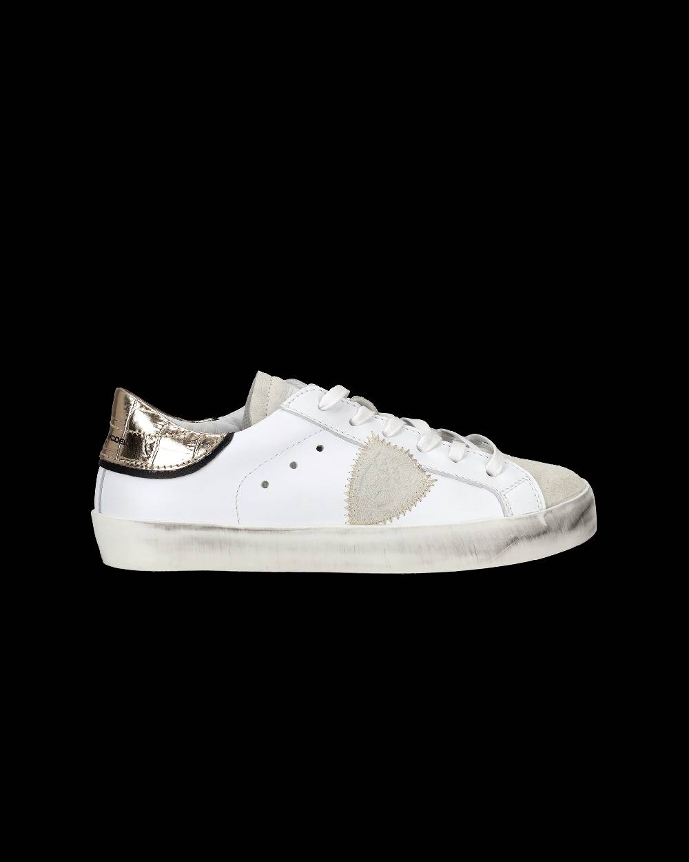 Philippe Model Sneakers Paris da Bambini Oro in Pelle Affare Del Giorno