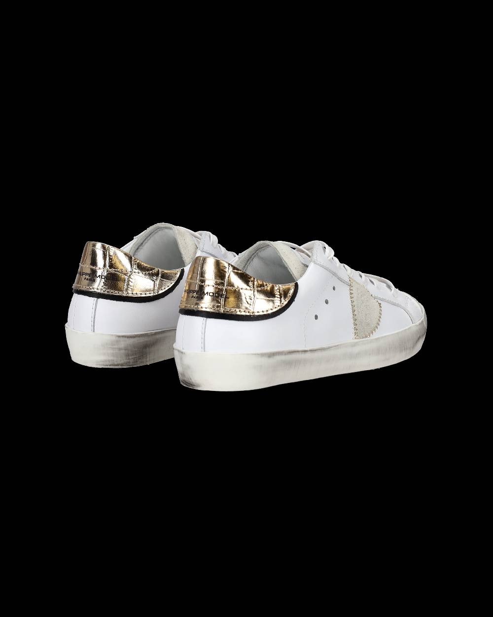Philippe Model Sneakers Paris da Bambini Oro in Pelle Affare Del Giorno