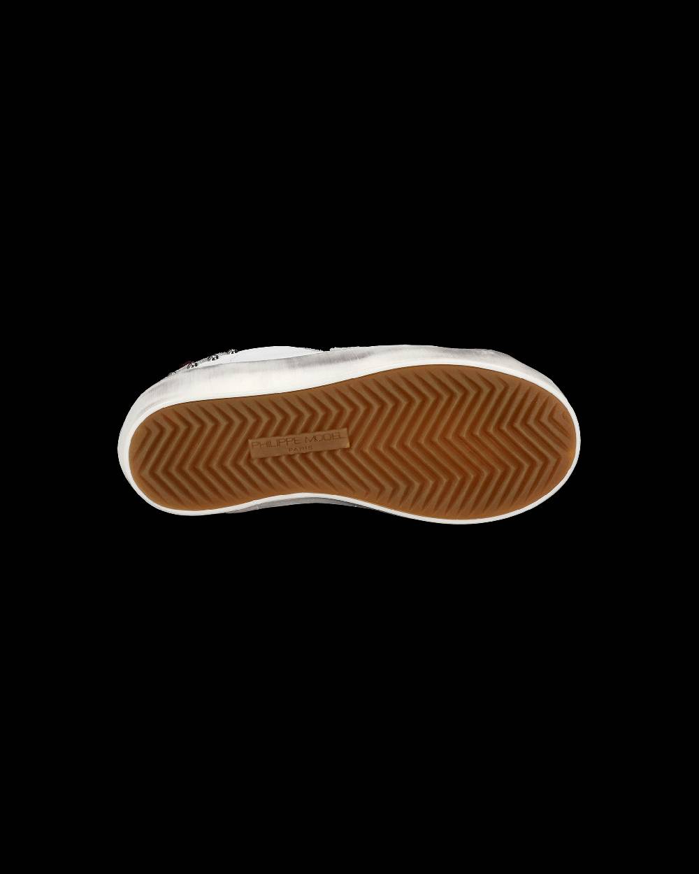 Philippe Model Sneakers Paris da Bambini Bianche e Grigie in Pelle Prezzo Ridotto