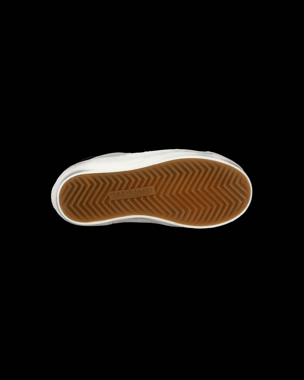 Philippe Model Sneakers Paris da Bambini Argento in Pelle Metal Sottocosto