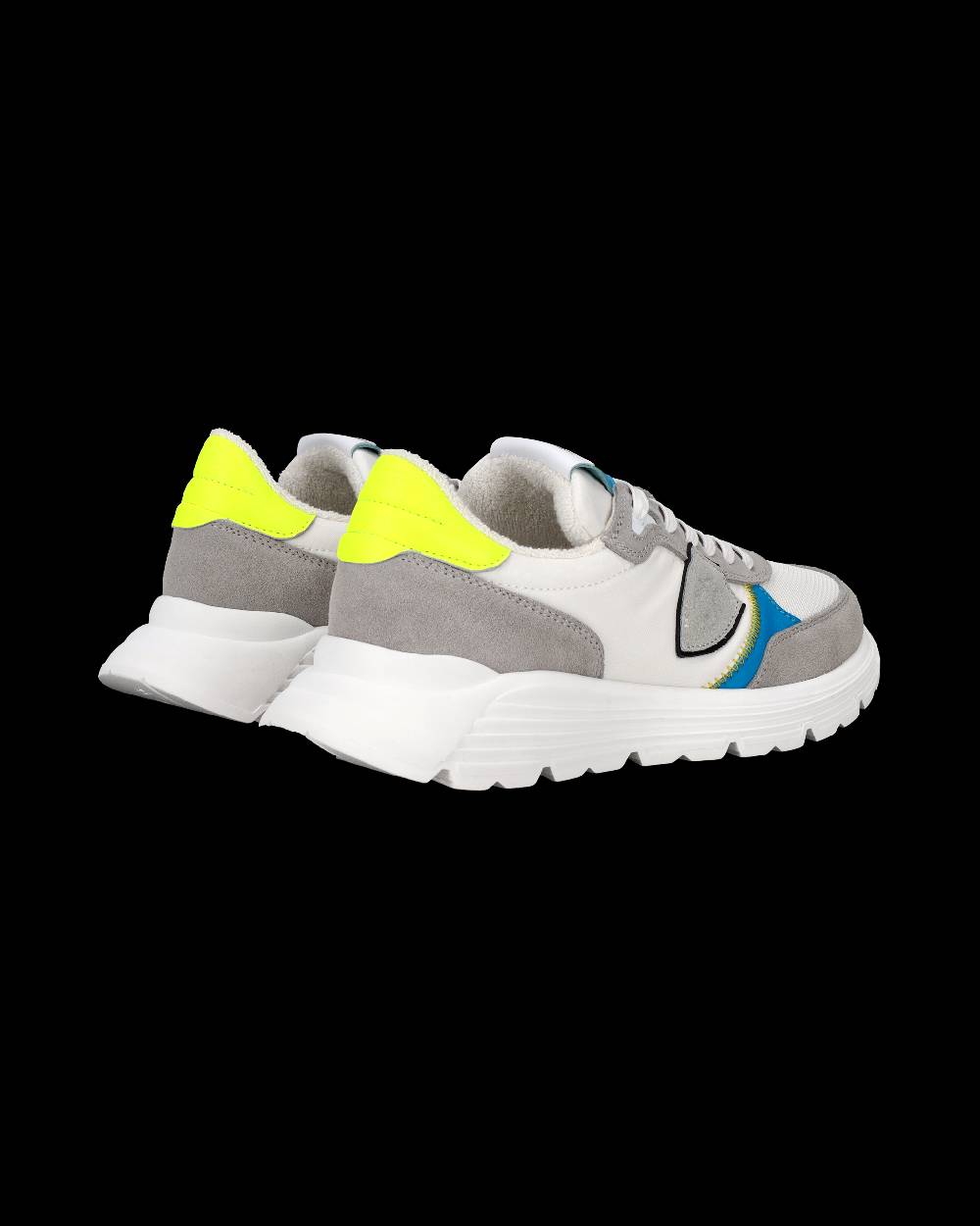 Philippe Model Sneakers Antibes da Bambini Grigie e Gialle in Pelle Sconto