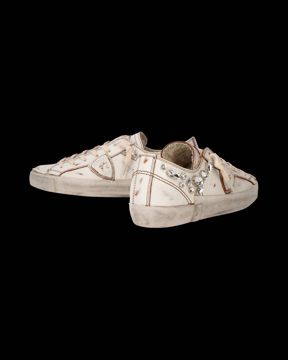 Philippe Model Sneaker Prsx Donna Con Cristalli, Bianco Online