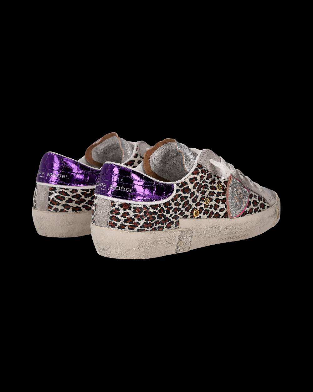 Philippe Model Sneaker Prsx Donna, Argento e Viola Vendita Economica