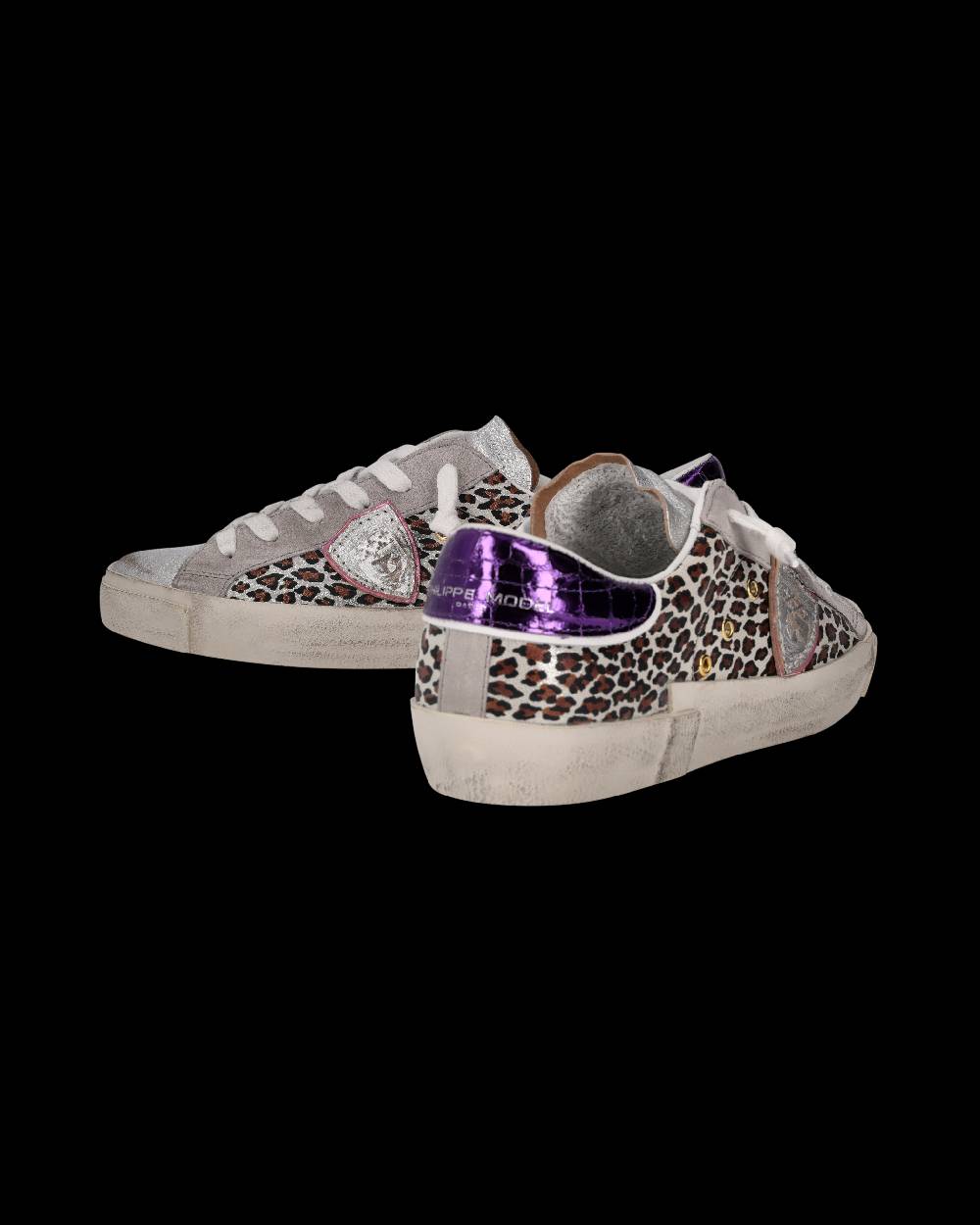 Philippe Model Sneaker Prsx Donna, Argento e Viola Vendita Economica