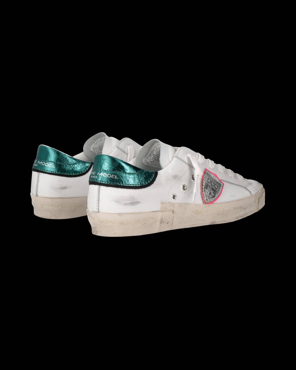 Philippe Model Sneaker Prsx Donna, Bianco e Petrolio Saldi Di Fabbrica