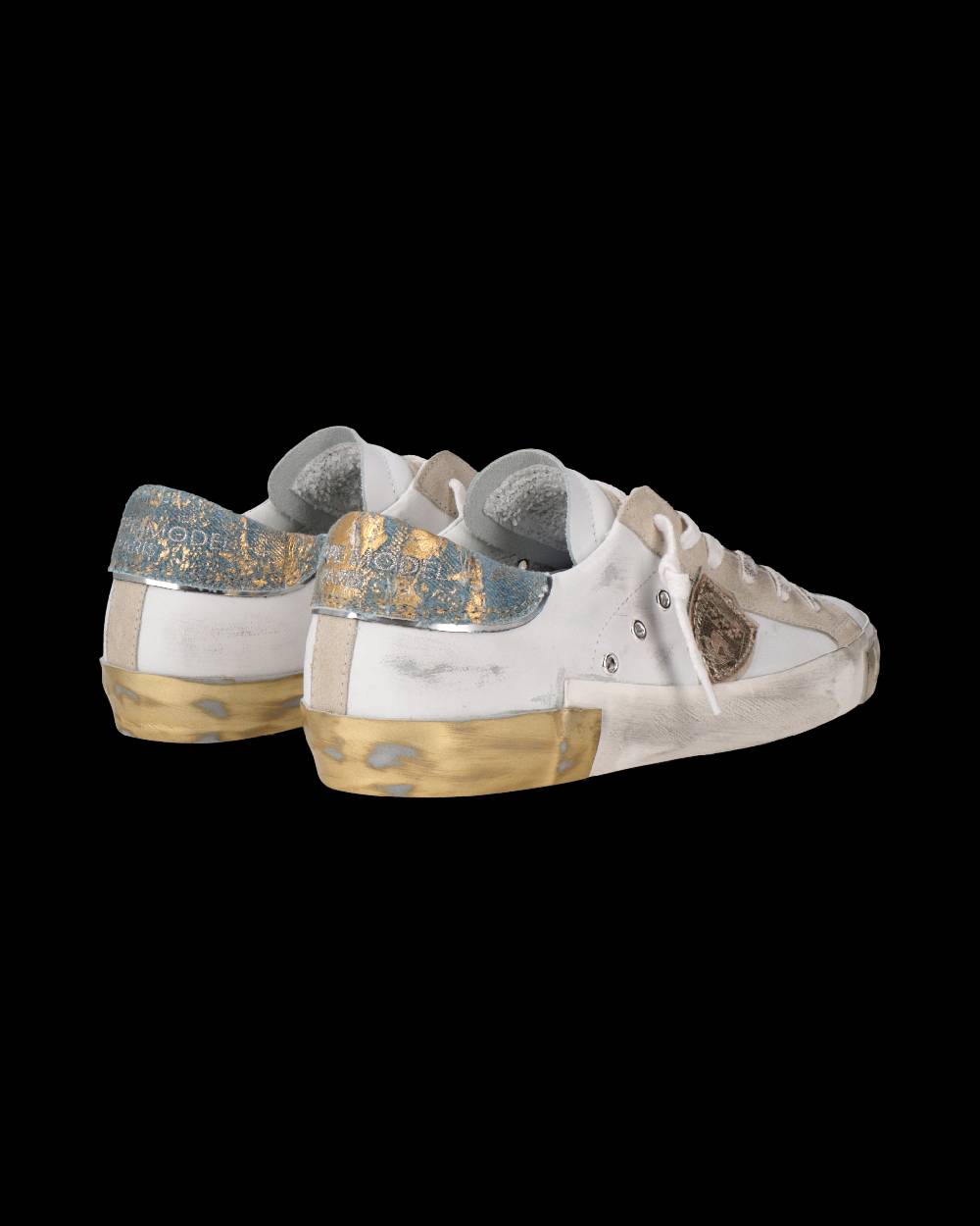 Philippe Model Sneaker Prsx Donna, Bianco e Azzurro Offerta per la Festa della Mamma