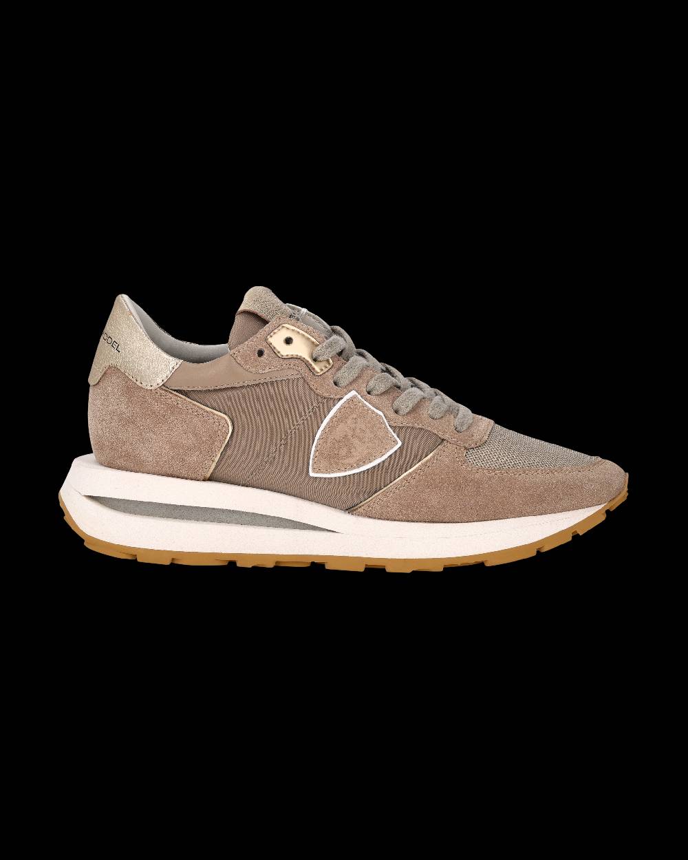 Philippe Model Sneaker Tropez Haute Donna, Beige Nuova