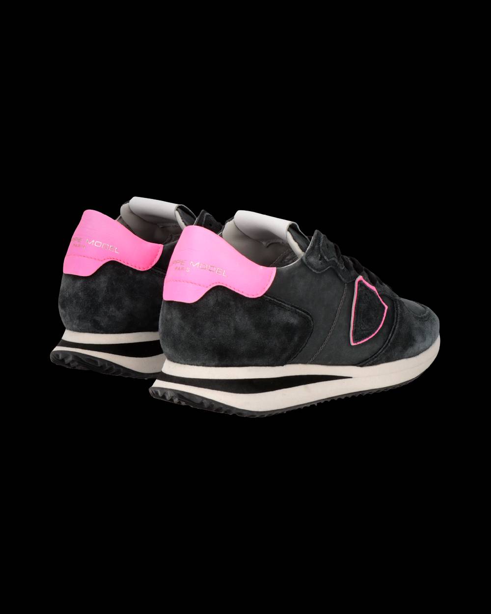 Philippe Model Sneaker Trpx Donna, Nero e Fucsia Moda