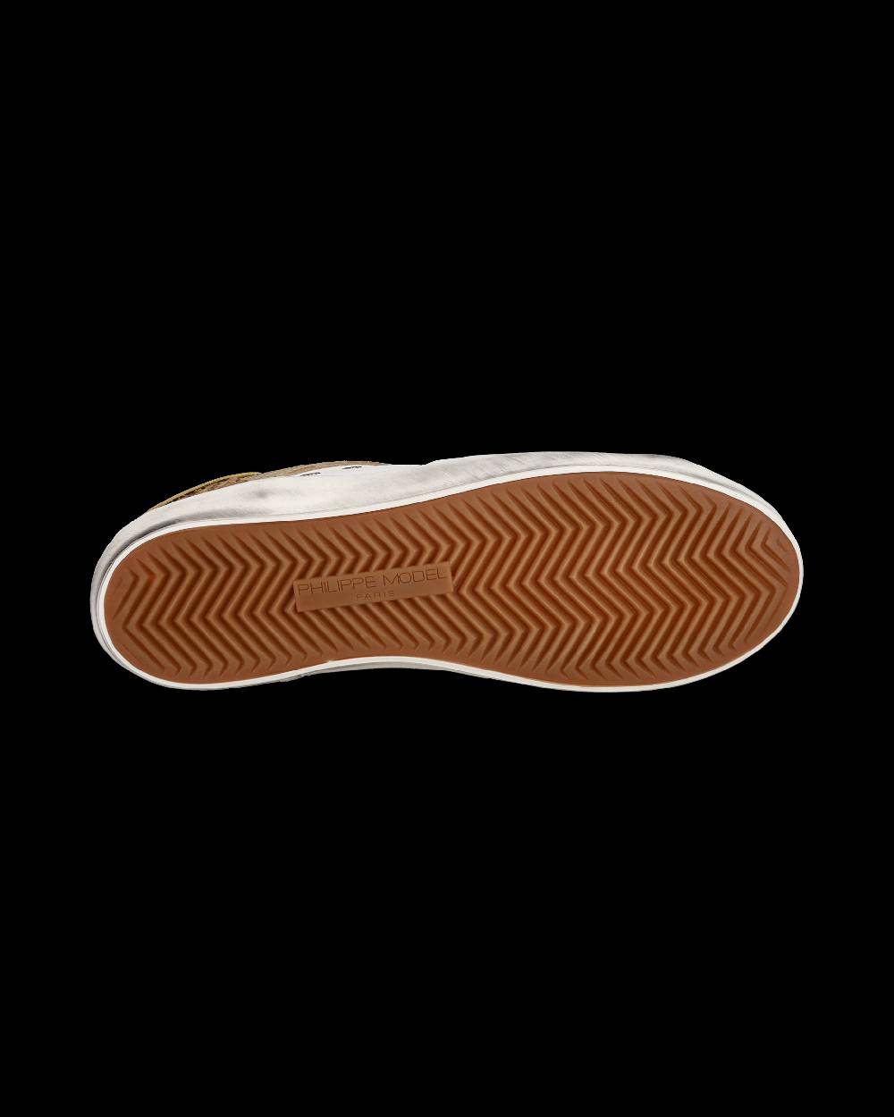 Philippe Model Sneakers basse Paris da Bambino in pelle, Bianco Cognac 2025