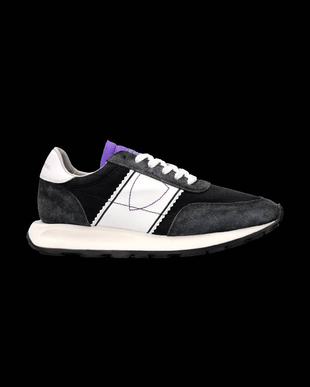Philippe Model Sneaker Running Tour Donna, Nero e Violetto Consegna Veloce