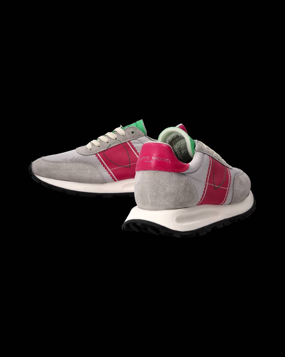 Philippe Model Sneaker Running Tour Donna, Grigio e Fucsia Promozione Limitata
