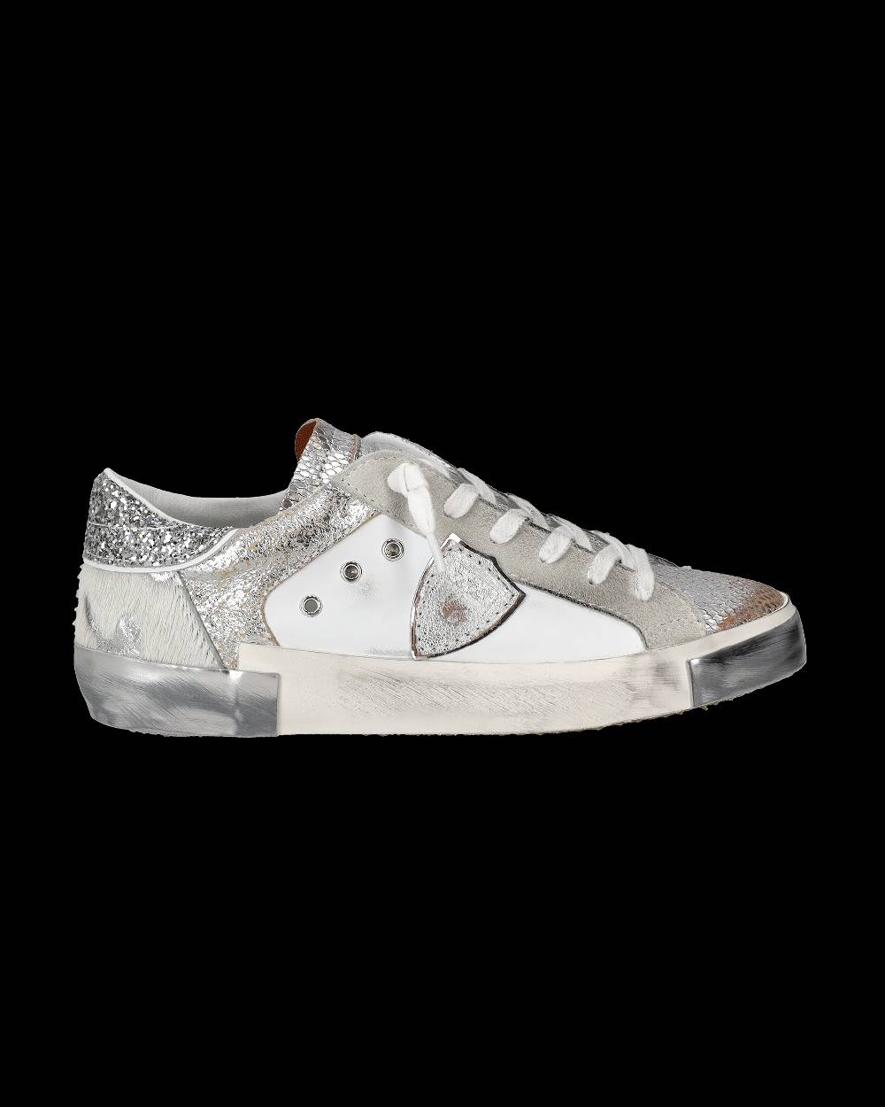 Philippe Model Sneaker bassa PRSX donna - bianco e argento Online