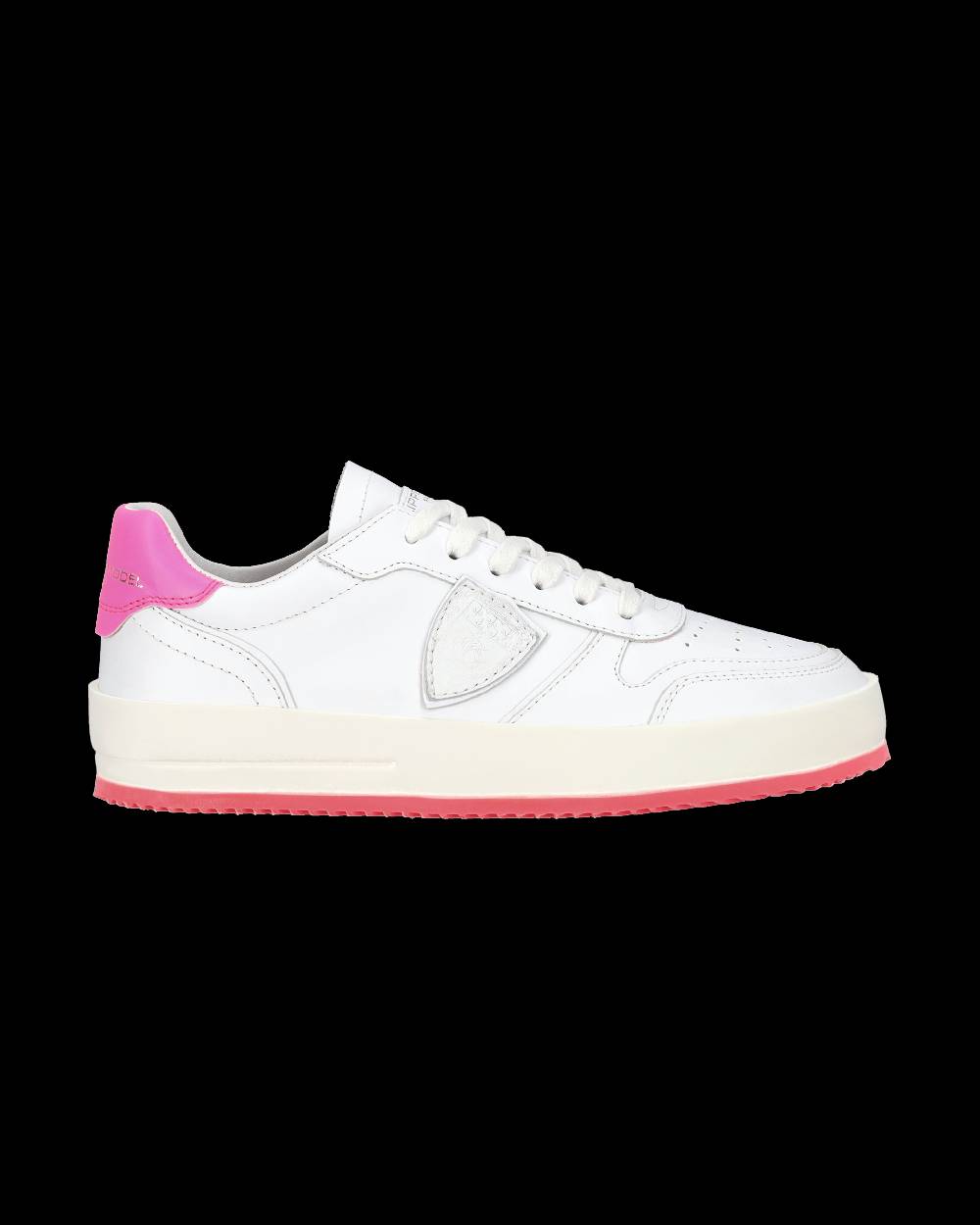 Philippe Model Sneaker bassa Nice donna - bianco e fucsia Outlet
