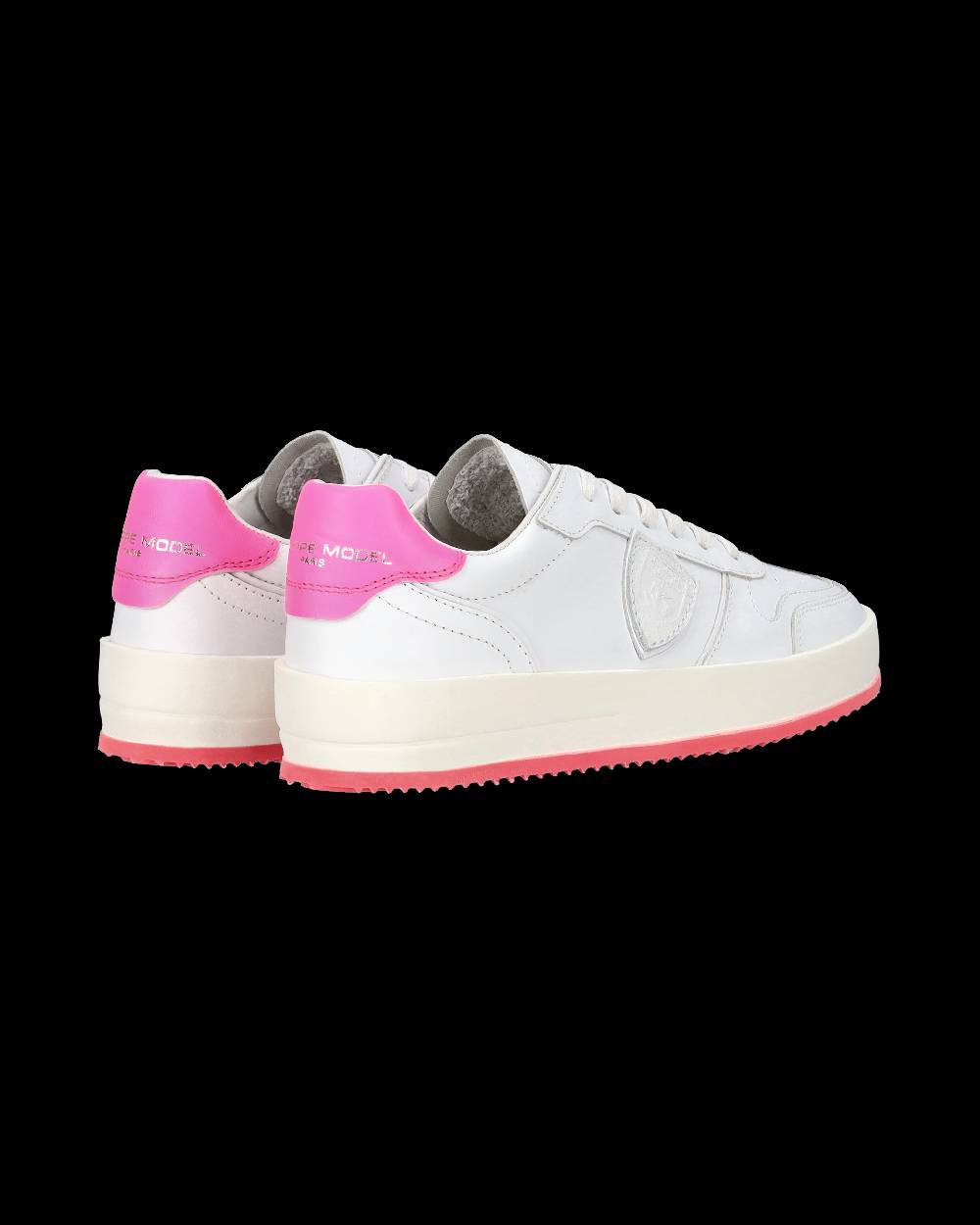 Philippe Model Sneaker bassa Nice donna - bianco e fucsia Outlet