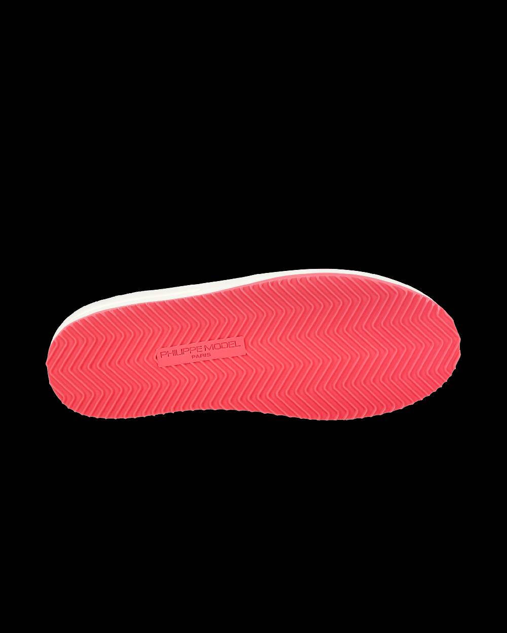 Philippe Model Sneaker bassa Nice donna - bianco e fucsia Outlet