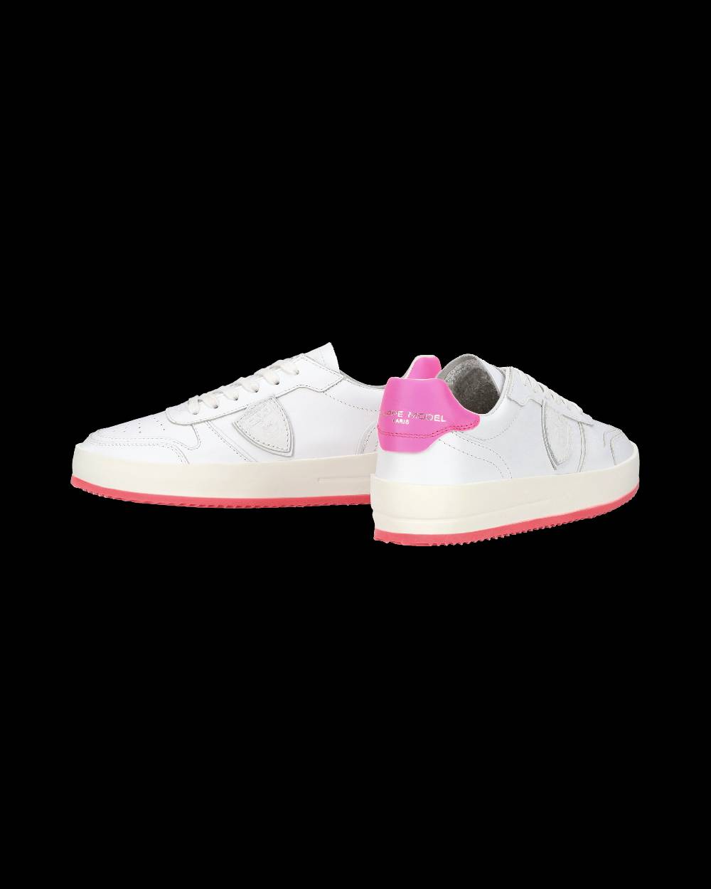 Philippe Model Sneaker bassa Nice donna - bianco e fucsia Outlet