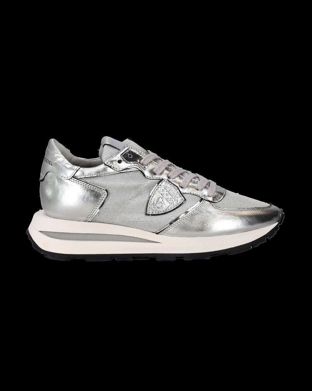 Philippe Model Sneaker basse Tropez Haute donna - argento Saldi