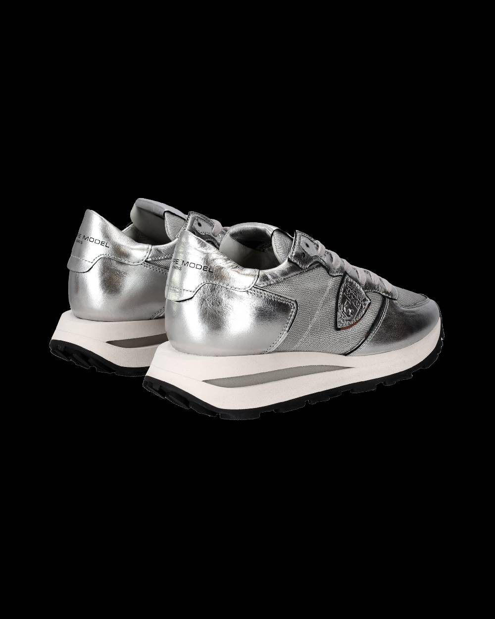 Philippe Model Sneaker basse Tropez Haute donna - argento Saldi