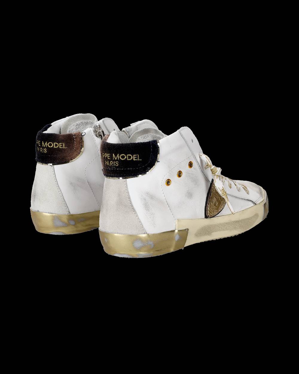 Philippe Model Sneaker high Paris donna - bianco e oro Offerte