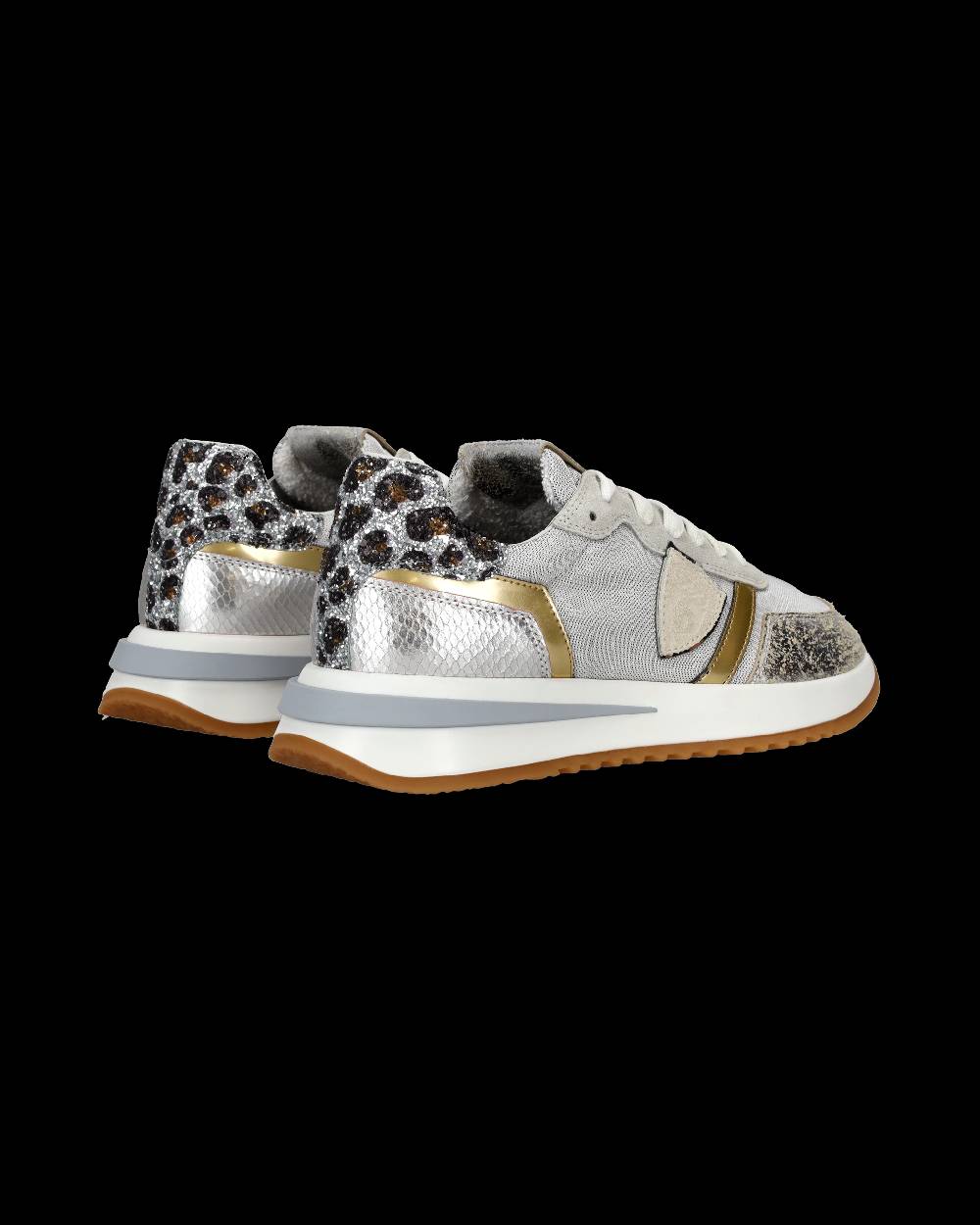 Philippe Model Sneaker basse Tropez 2.1 donna - bianco, argento e animalier Vendita Economica
